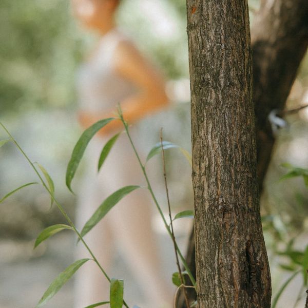 Person demonstrating flexibility in a yoga stretch.